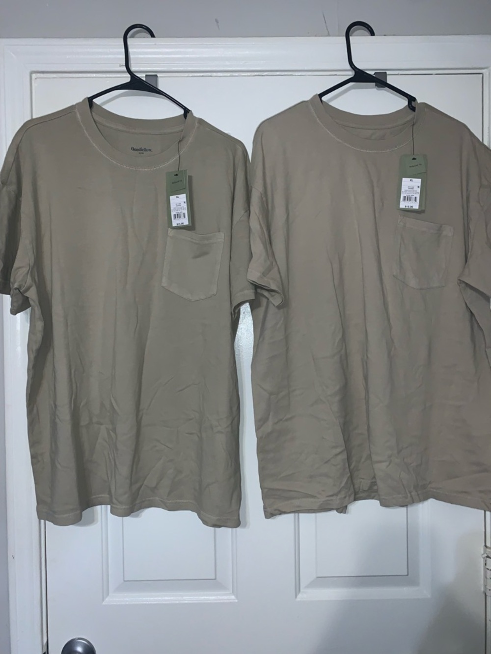 Goodfellow & Co Short-Sleeve Pocket Tee (Tan) Relaxed Fit (Size XL [BOGOF]